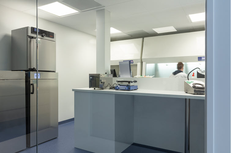 Ook in deze hoek van het labo springt Clicwall meteen in het oog